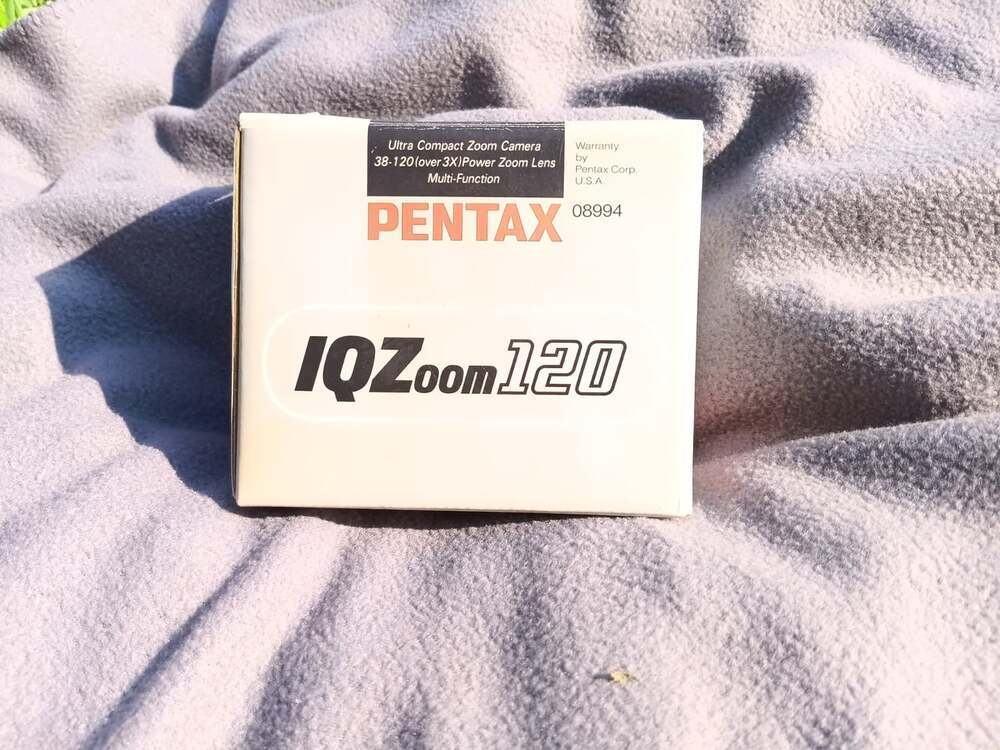 Pentax IQZoom 120 35mm Film Camera 38‑120mm Zoom w/ Manual & Strap Tested As‑Is - Picture 7 of 7